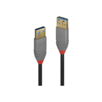 LINDY 2m USB 3.0 Typ A Verlaengerungskabel A male / female Anthra Line