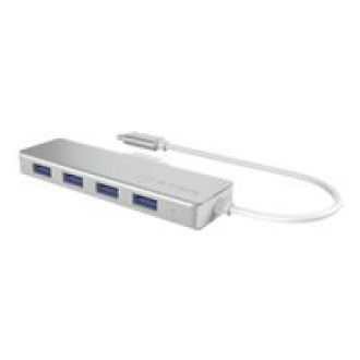 ICY BOX IB-HUB1425-C3 USB 3.0 Type-C HUB mit 4x USB 3.0 Type-A integriertes USB Kabel