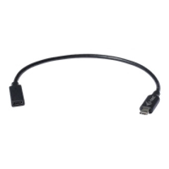 I-TEC USB C Extension Kabel 30 cm Verlaengerungskabel bis zu 10Gbps Videouebertragung bis zu 4K/60Hz Stromversorgung bis zu 60W