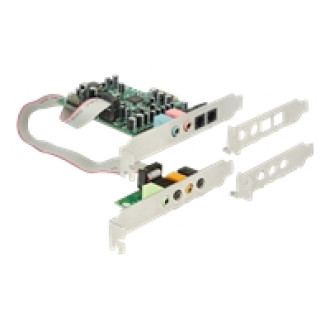 DELOCK PCI Express Soundkarte 7.1 - 24 Bit / 192 kHz mit TOSLINK In / Out