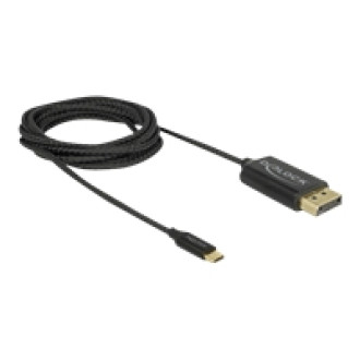 DELOCK USB Kabel Type-C zu DisplayPort DP Alt Mode 4K 60Hz 2m koaxial