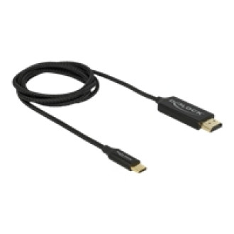DELOCK USB Kabel Type-C zu HDMI DP Alt Mode 4K 60Hz 1m koaxial
