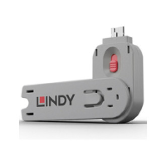 LINDY Schlüssel USB Port Schloss pink