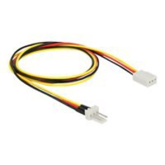 DELOCK Lüfter Stromkabel 3 Pin Stecker zu 3 Pin Buchse 60cm