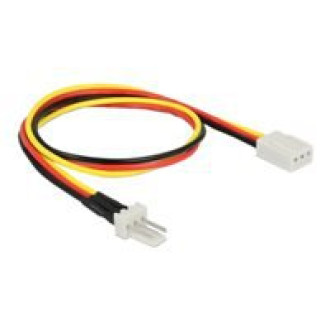 DELOCK Lüfter Stromkabel 3 Pin Stecker zu 3 Pin Buchse 30cm