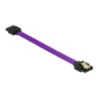 DELOCK 83688 SATA cable 6 Gb/s 10cm straight / straight metal purple Premium