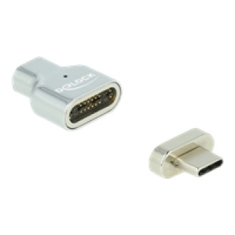 DELOCK Thunderbolt 3 / USB Type-C DP Alt Mode 8K 30Hz Magnet Adapter Stecker zu Buchse