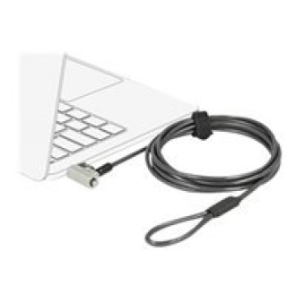 NAVILOCK Notebook Sicherungskabel mit 3 Verriegelungsköpfen für Kensington, Noble Wedge und Nano Slot