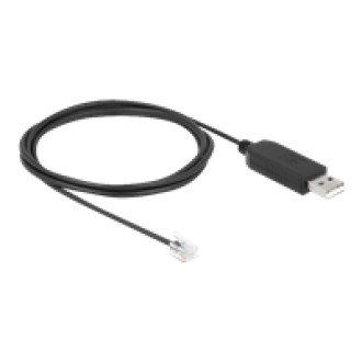 DELOCK Adapterkabel USB Typ-A zu Seriell RS-232 RJ9/RJ10 mit ESD Schutz Celestron NexStar 2m