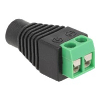 DELOCK Adapter DC 1,35x3,5mm Buchse > Terminalblock 2 Pin