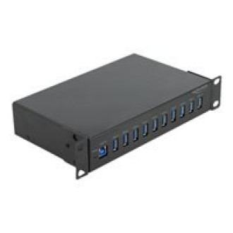 DELOCK 25,4cm 10Zoll Industrie Hub 10xUSB 3.2 Gen 1 Typ-A