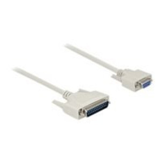 DELOCK Serielles Kabel D-Sub 25 Stecker zu D-Sub 9 Buchse 1m