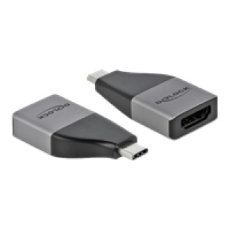 DELOCK USB Type-C Adapter zu HDMI DP Alt mode 4K 60Hz + HDR - kompaktes Design