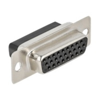 DELOCK D-Sub HD 26 Pin Crimp Buchse Metall 2 Stück
