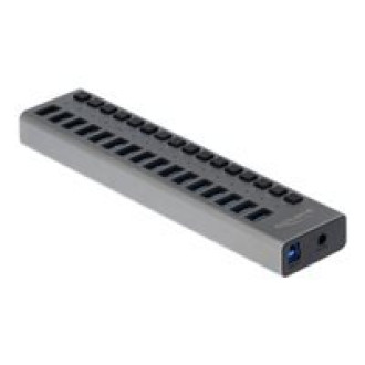 DELOCK Externer SuperSpeed USB Hub mit 16 Ports + Schalter