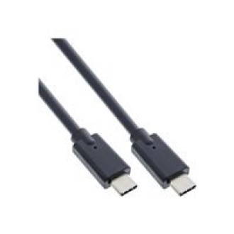 INLINE USB 3.2 Gen.2 Kabel USB Typ-C Stecker Stecker schwarz 1m