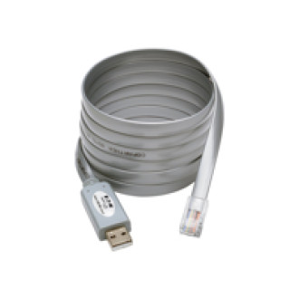 EATON TRIPPLITE USB to RJ45 Cisco Serial Rollover Cable USB Type-A to RJ45m/M 6 ft Serial adapter USB gray