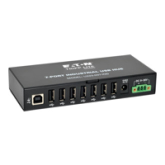 EATON TRIPPLITE 7-Port Rugged Industrial USB 2.0 Hi-Speed Hub w 15KV ESD Immunity Metal Mountable Hub 7 x USB 2.0