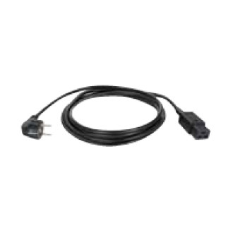 BACHMANN Netzkabel Schutzkontakt - IEC320-C19 16A/250V 3m schwarz 3m