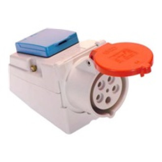 BACHMANN Wand-Kombidose 400V IEC309 IPX4 5polig Schutzk.dose 230V 16A
