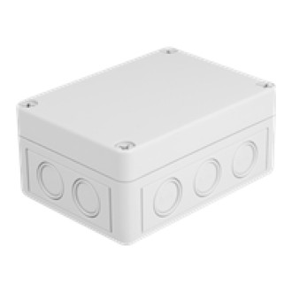 DELOCK Installationsgehäuse mit Kabeleinführungen 130x93x57mm grau