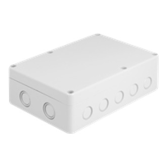DELOCK Installationsgehäuse mit Kabeleinführungen 180x125x57mm grau