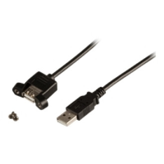 EFB USB2.0 A Stecker / A Einbaubuchse 1,8m High Speed