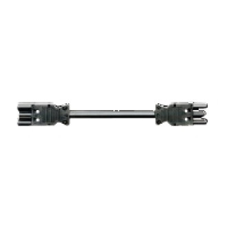 BACHMANN Geräteverlängerung GST18-3 Stecker/Kupplung schwarz 2m