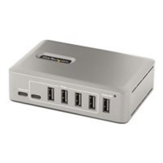 STARTECH.COM 10-Port USB-C Hub - 8x USB-A/2x USB-C - USB C Verteiler mit Netzteil - USB 3.1 Gen 2 - Adapter USB C auf USB A - USB C