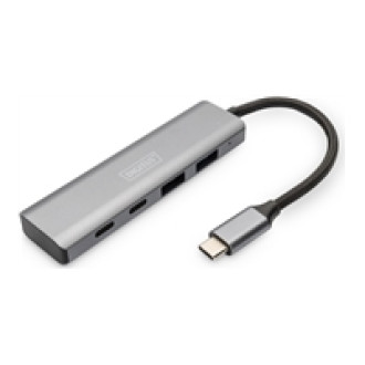 DIGITUS USB-C 4 Port HUB 2x USB-A + 2x USB-C Gen2