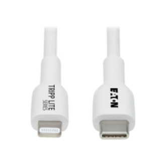 EATON TRIPPLITE Safe-IT USB-C to Lightning Sync/Charge Antibacterial Cable M/M MFi Certified White 1m 3,3 ft.