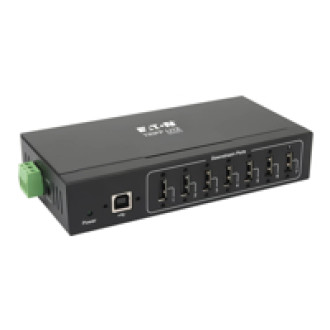 EATON TRIPPLITE 7-Port Industrial-Grade USB 2.0 Hub - 15kV ESD Immunity Metal Housing Wall/DIN Mountable