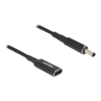 DELOCK Adapterkabel fur Notebook Ladekabel USB Type-C Buchse zu Dell 4,5 x 3,0mm Stecker 15cm