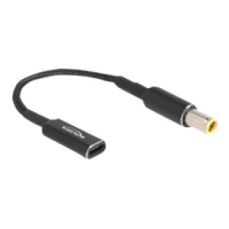 DELOCK Adapterkabel fur Notebook Ladekabel USB Type-C Buchse zu IBM 7,9 x 5,5mm Stecker 15cm