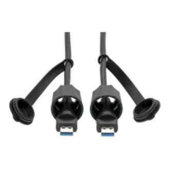 EATON TRIPPLITE USB-A Male to USB-A Male Cable SuperSpeed 3.0/3.1 Industrial 10ft. 3,05m - IP68 Shielded TAA