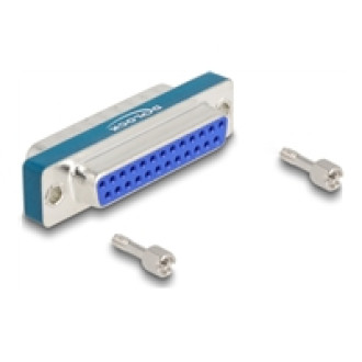 DELOCK HF/EMI Entstörfilter D-Sub 25 Pin Stecker zu Buchse mit Tiefpass induktiv