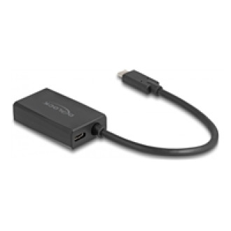 DELOCK Adapter HDMI Buchse zu USB Type-C Stecker DP Alt Mode 4K mit PD 100 W