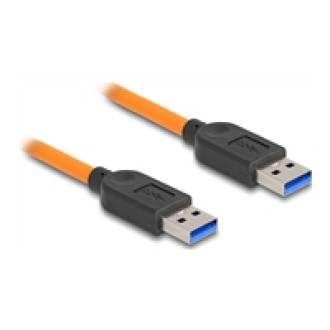 DELOCK USB 5 Gbps Kabel USB Typ-A Stecker zu USB Typ-A Stecker fur Tethered Shooting 1m orange