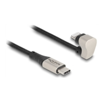 DELOCK Daten- und Ladekabel USB Type-C zu Lightning fur iPhone und iPad 180 gewinkelt 2m MFi