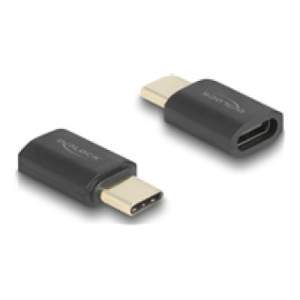 DELOCK USB Adapter 40 Gbps USB Type-C PD 3.1 240 W Stecker zu Buchse Portschoner 8K 60 Hz