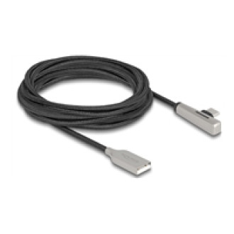 DELOCK USB 2.0 Kabel Typ-A Stecker zu USB Type-C Stecker gewinkelt mit LED und Schnellladefunktion 60W 3m