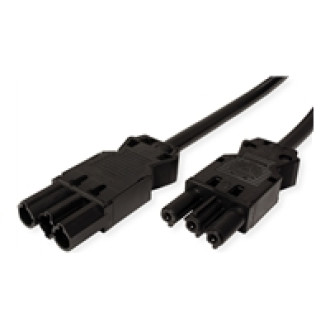 BACHMANN Geräteverlängerung GST18-3 Stecker/Kupplung schwarz 4m