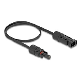 DELOCK DL4 Solar Flachbandkabel Stecker zu Buchse 60cm schwarz