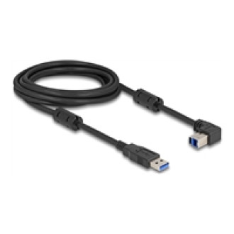 DELOCK USB 5 Gbps Kabel Typ-A Stecker zu Typ-B Stecker 90 oben gewinkelt 3m