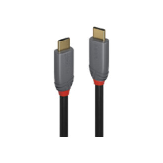 LINDY 2m USB 3.2 Typ C Kabel 5A PD Anthra Line