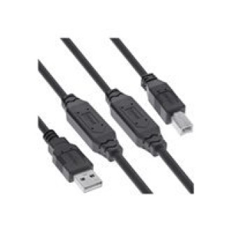 INLINE USB 2.0 Aktivkabel mit Signalverstaerkung St A an St B 15m