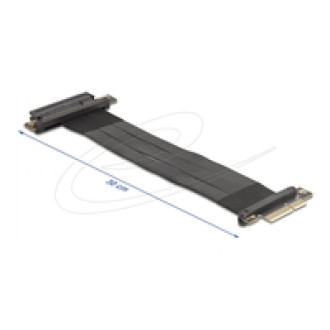 DELOCK Riser Karte PCI Express 3.0 x4 Stecker zu x8 Slot mit Kabel 30cm