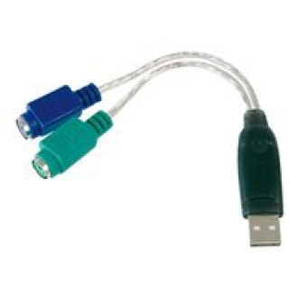 DIGITUS 50x USB to PS2 Adaptor USB A/M to 2x Mini-DIN 6/F