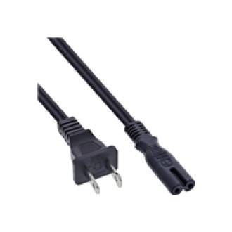 INLINE BULK 65er Netzkabel Netzstecker USA auf Euro 8 C7 Stecker 1,8m