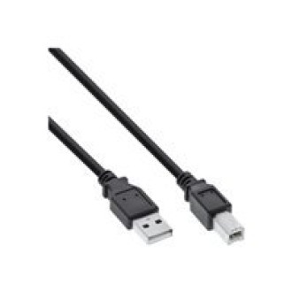 INLINE USB 2.0 Kabel A an B schwarz 0,5m